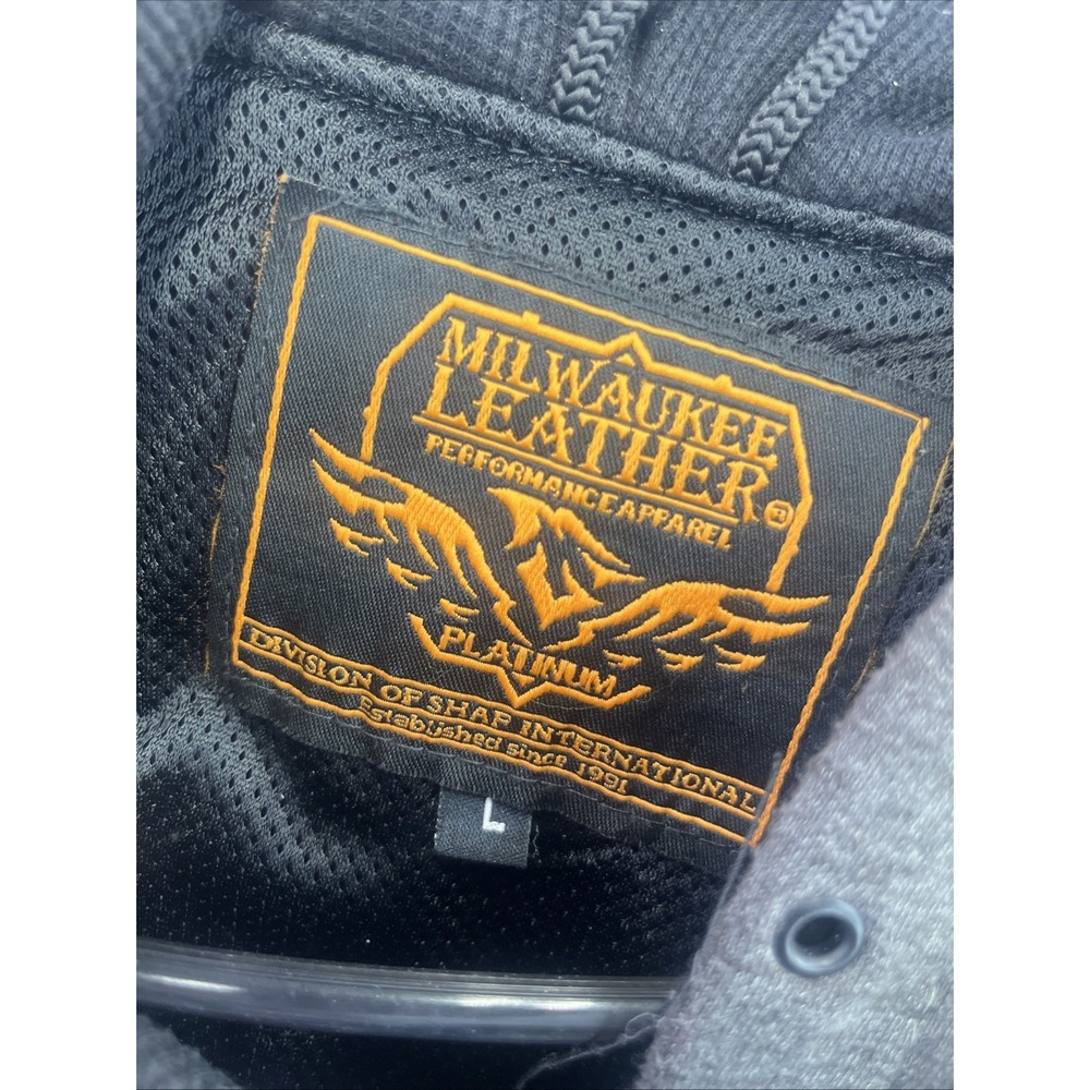 Milwaukee Leather Jacket Hood Women L Black Platinum Heated Hoodie Battery Pack - Picture 2 of 16